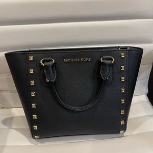 Michael Kors Black Convertible Handbag